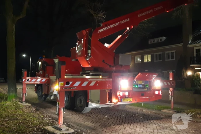 Schoorsteenbrand in woning