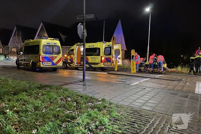 Fietser gewond bij botsing met auto