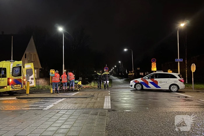 Fietser gewond bij botsing met auto