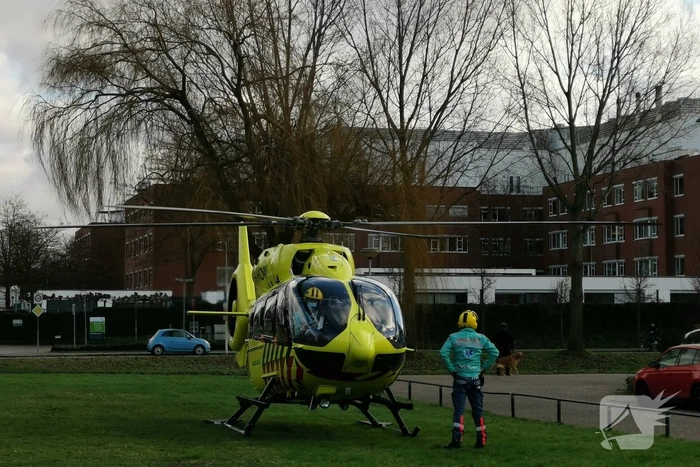 Coronapatiënt overgebracht per traumahelikopter