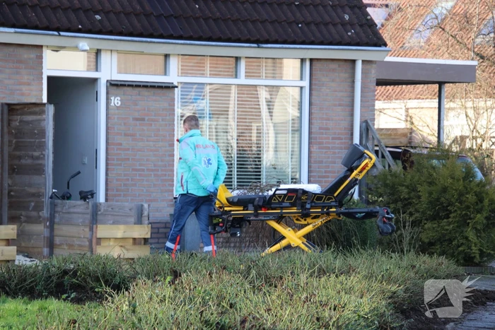Fietser onderuit gegaan voor woning