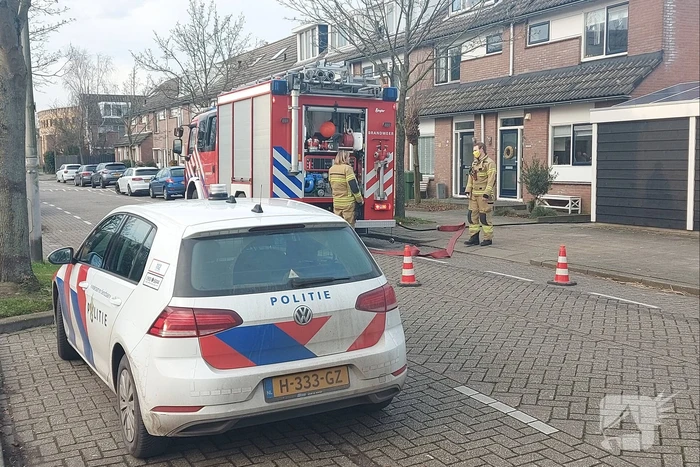 Schutting flink beschadigd door brand