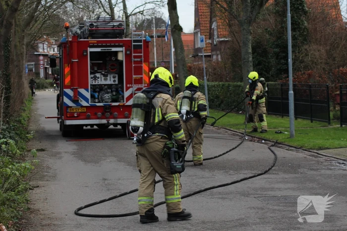 Brand na kortsluiting in keuken