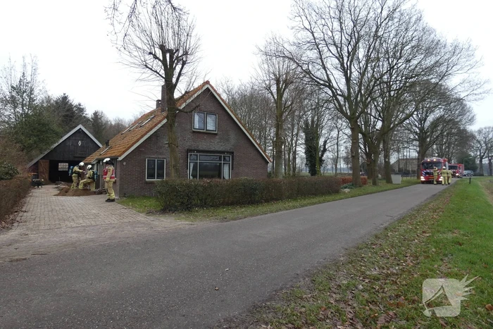 Gasleiding geraakt bij graafwerkzaamheden