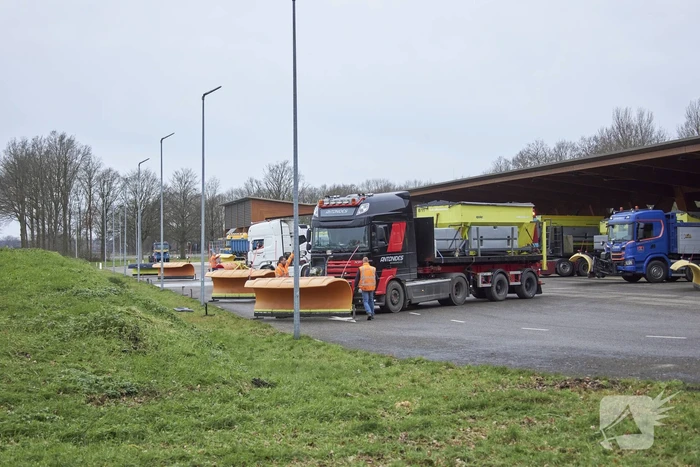 Voorbereidingen voor de sneeuw