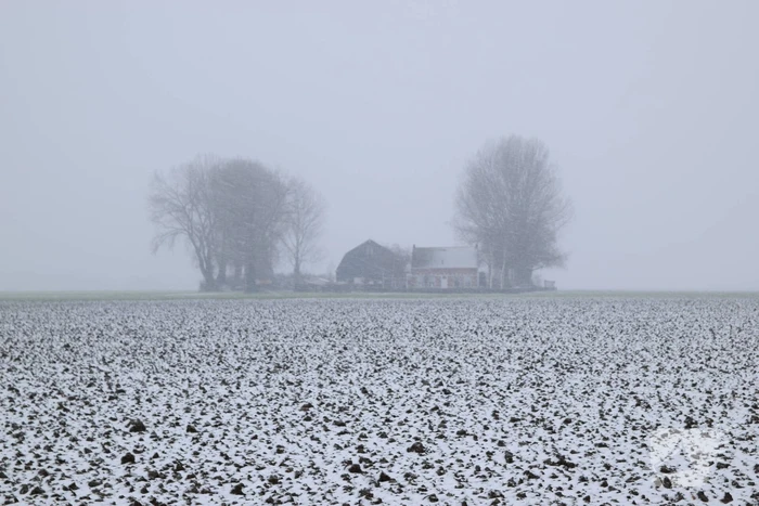 Eerste sneeuwvlokken in provincie Zeeland
