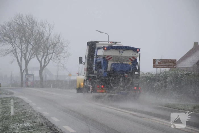 Eerste sneeuwvlokken in provincie Zeeland
