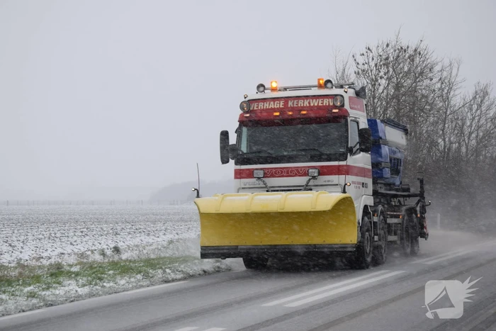 Eerste sneeuwvlokken in provincie Zeeland
