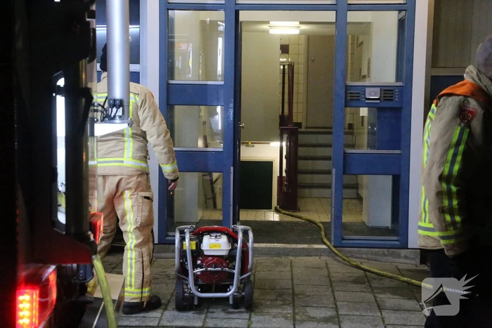 Brand in kelder van woning