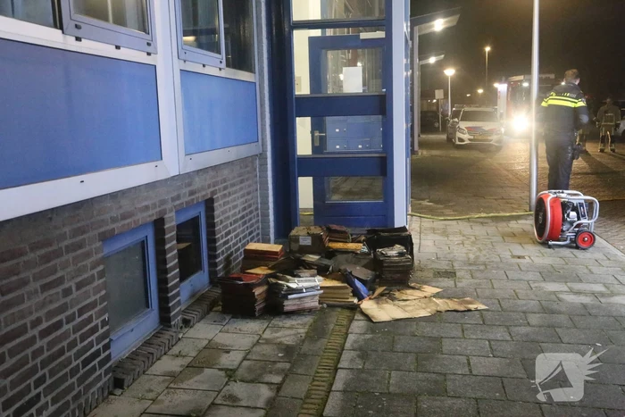 Brand in kelder van woning