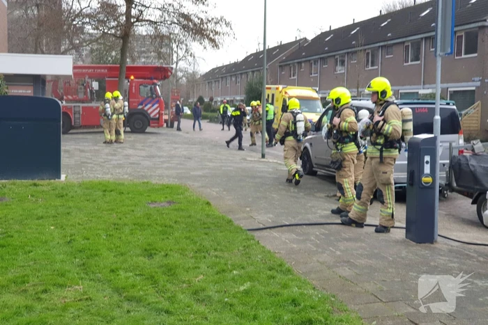 Brand in kelderboxen flatgebouw