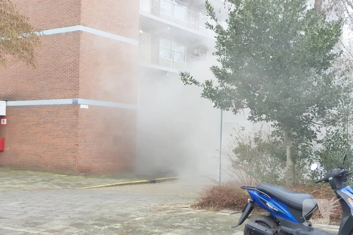 Brand in kelderboxen flatgebouw