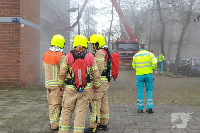 Brand in kelderboxen flatgebouw