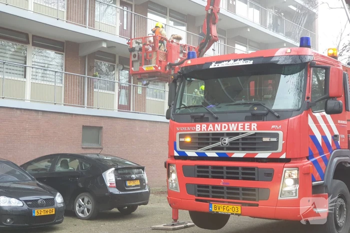 Brand in kelderboxen flatgebouw