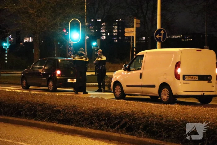 Kop-staart botsing op kruising