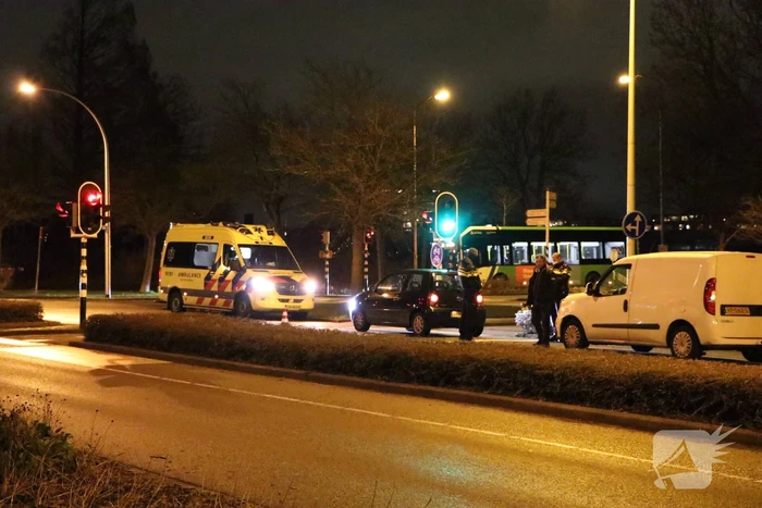 Kop-staart botsing op kruising