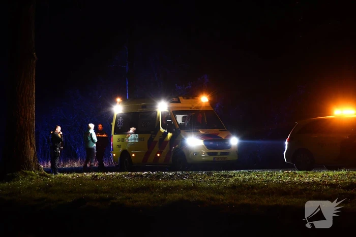 Auto geëindigd in het water