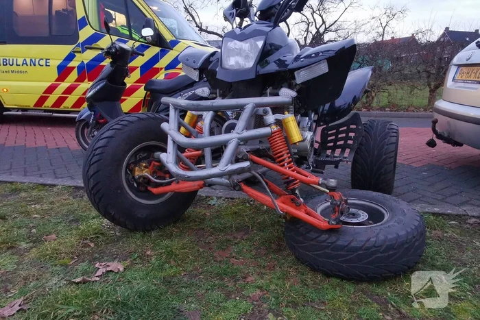 Bestuurder quad gewond na ongeval