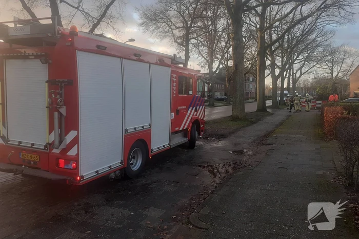 Gasleiding geraakt bij graafwerkzaamheden