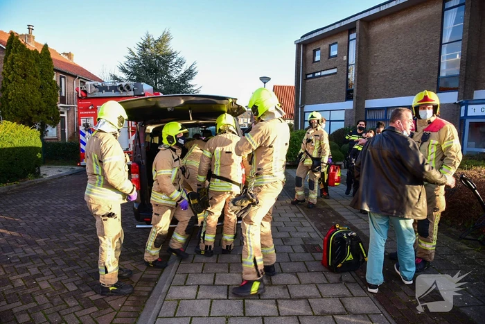 Ongeval tussen personenauto en personenbus