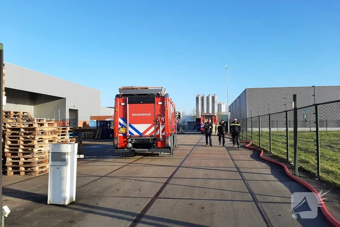 Brand in afvalcontainer bij Montapacking