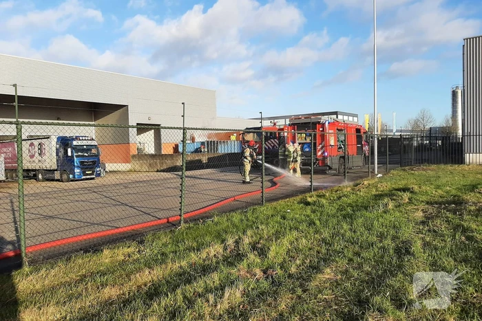Brand in afvalcontainer bij Montapacking