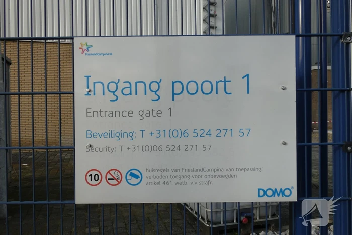 Lekkage gevaarlijke stoffen FrieslandCampina Domo