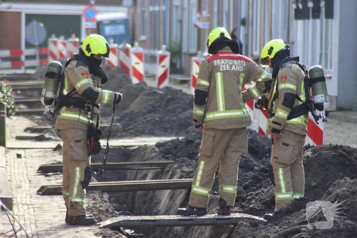 Gaslekkage ontstaan bij graafwerkzaamheden