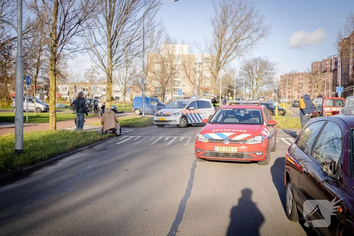 Fietser gewond bij botsing met auto