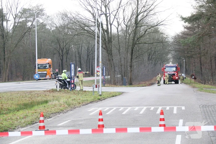 Weg afgesloten door gaslekkage