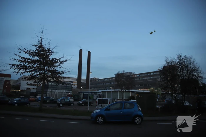 Traumahelikopter voor corona patiënt