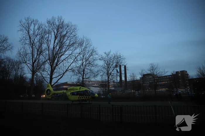 Traumahelikopter voor corona patiënt