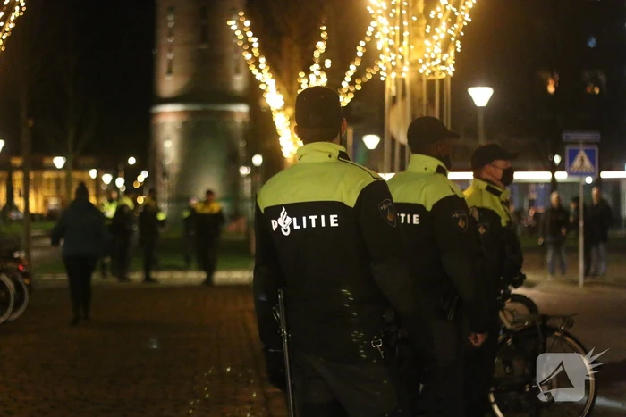 Demonstratie tegen avondklok in centrum