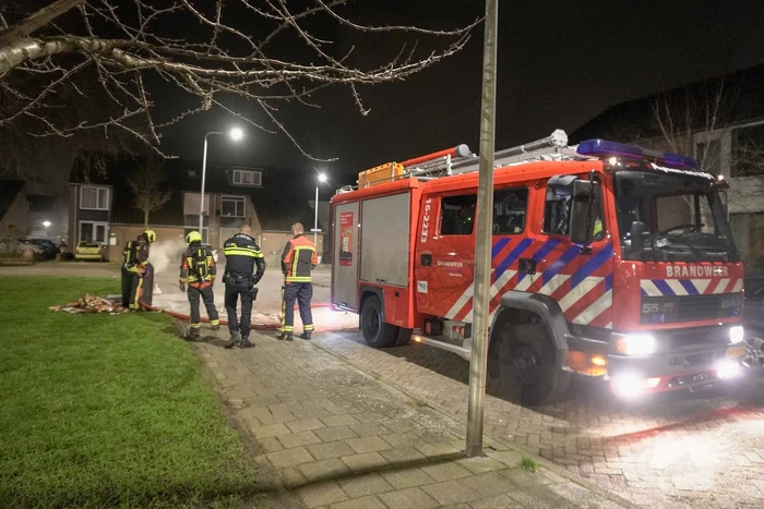 Brand in ondergrondse container