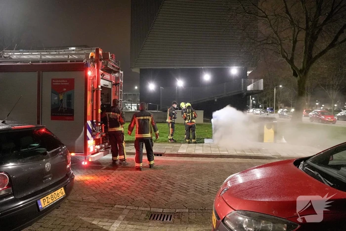 Brand in ondergrondse container