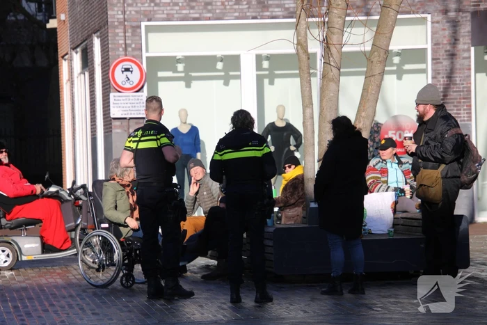 Politie maakt einde aan demonstratie