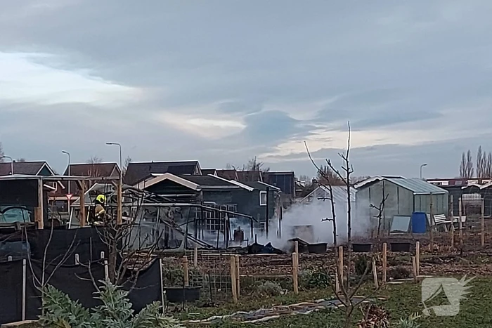 Kas verwoest door brand Moestuinvereniging
