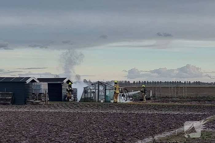 Kas verwoest door brand Moestuinvereniging