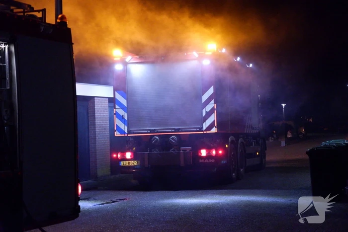 Auto verwoest door brand