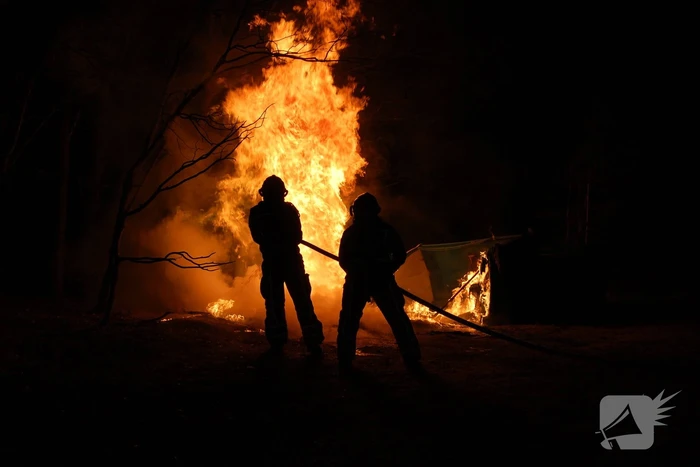 Meerdere dixies door brand verwoest