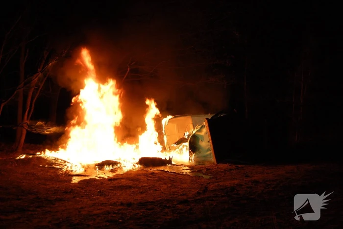 Meerdere dixies door brand verwoest