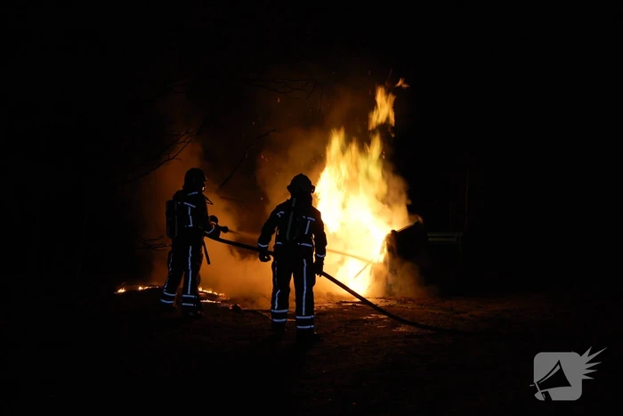 Meerdere dixies door brand verwoest