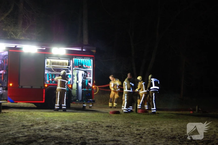 Meerdere dixies door brand verwoest