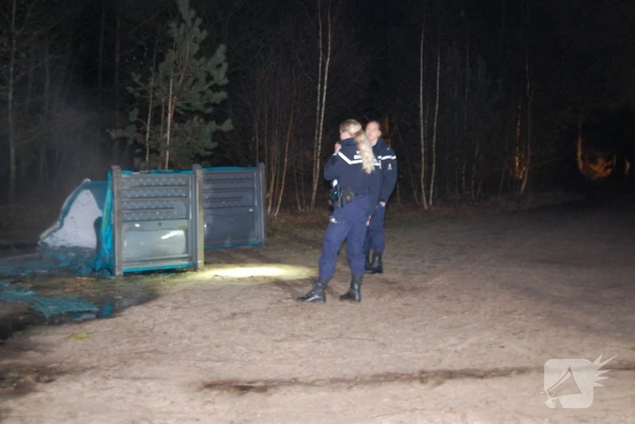Meerdere dixies door brand verwoest