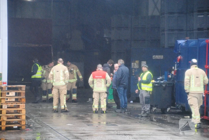 Brand in stroomkast van recycling bedrijf