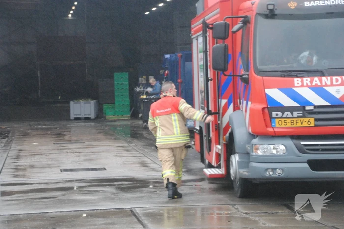 Brand in stroomkast van recycling bedrijf
