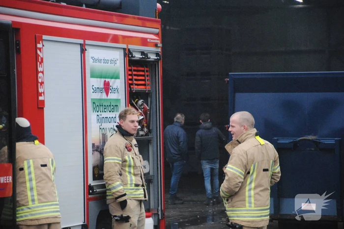 Brand in stroomkast van recycling bedrijf