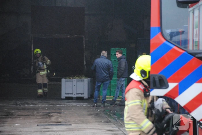 Brand in stroomkast van recycling bedrijf