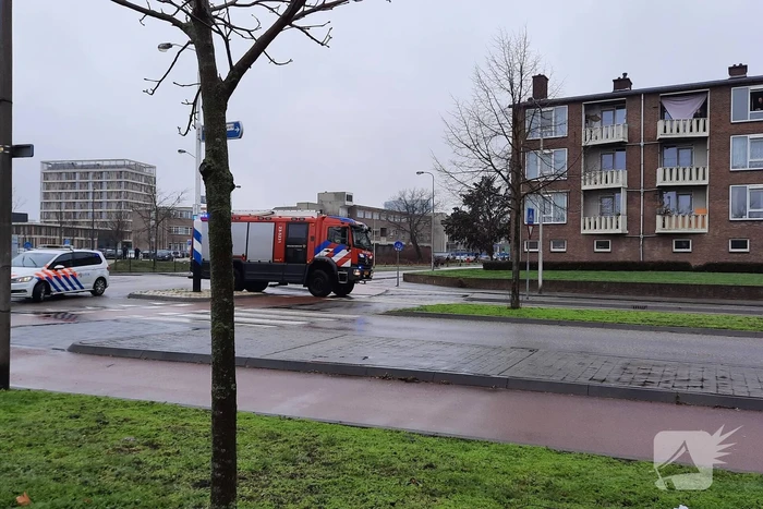 Grote brand in portiekflat