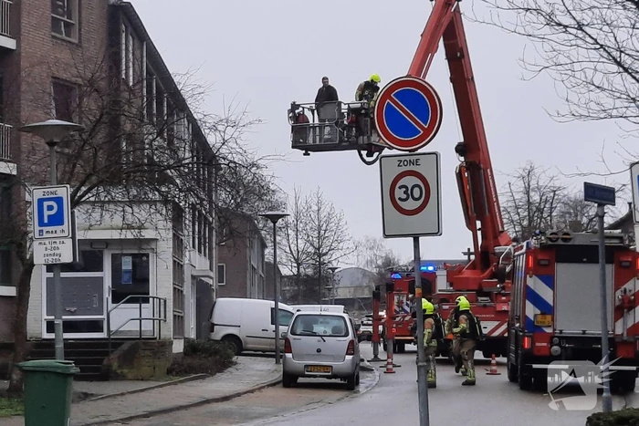 Grote brand in portiekflat